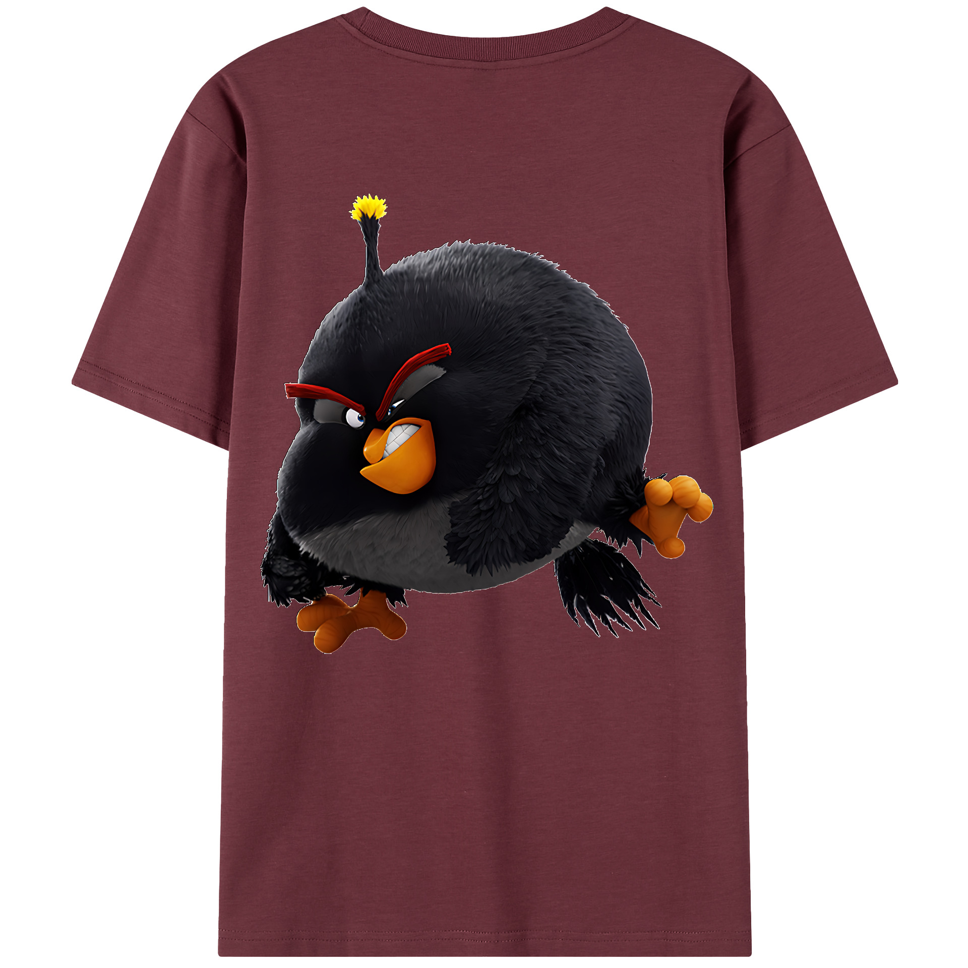 （画像用） Angry Birds アングリーバード 綿100％半袖Tシャツ（背面プリント）